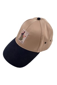 設計帽簷黑色棒球帽       訂製時尚繡花章logo    休閒防曬遮陽帽   棒球帽製造工廠    HA335